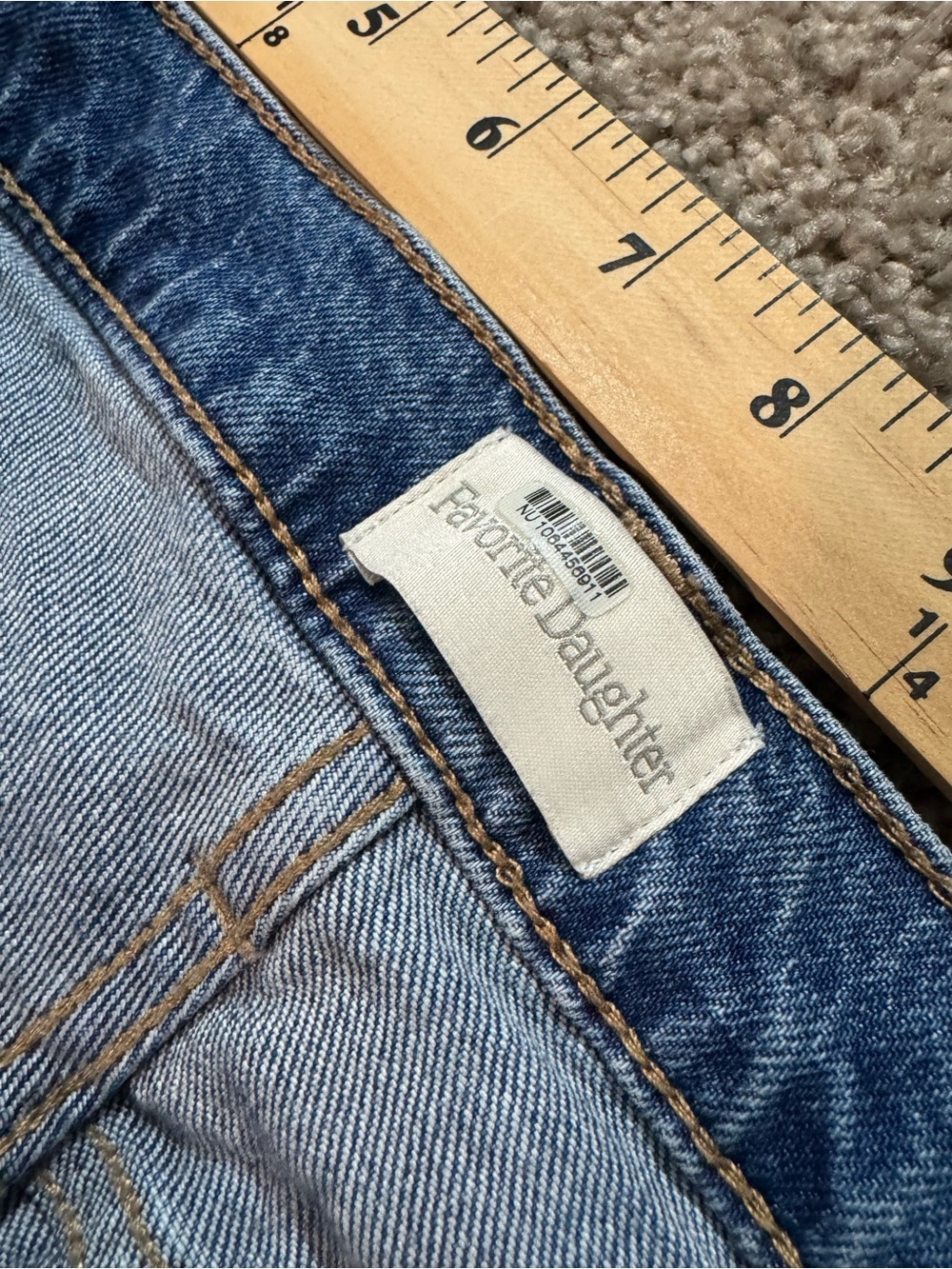 Favorite Daughter The Morgan Shortie Beacon Bootcut Jeans Women’s Size 28 - Picture 7 of 16